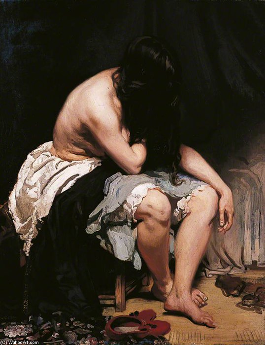 Wikioo.org – La Enciclopedia de las Bellas Artes - Pintura, Obras de arte de William Newenham Montague Orpen - el español mujer
