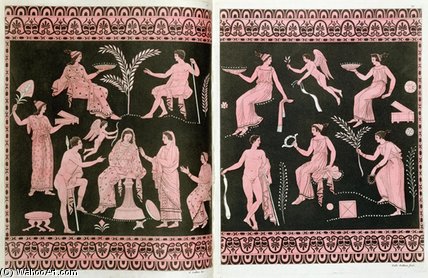Wikioo.org - Encyklopedia Sztuk Pięknych - Malarstwo, Grafika Gallo Gallina - Scene Of Initiation Into The Eleusinian Mysteries