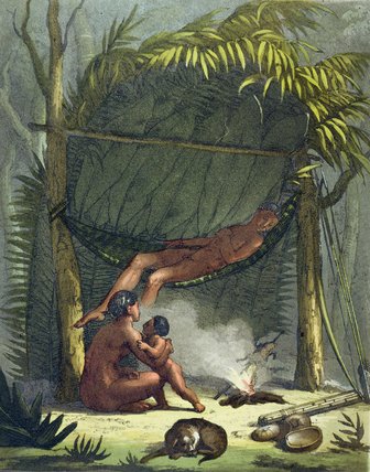 WikiOO.org - Enciclopédia das Belas Artes - Pintura, Arte por Gallo Gallina - View Of A Puri Cabin