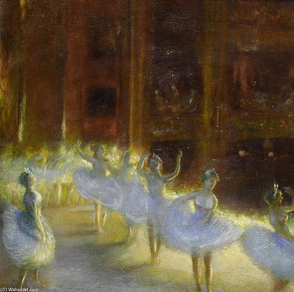 Wikioo.org - The Encyclopedia of Fine Arts - Painting, Artwork by Gaston De La Touche - Le Ballet.