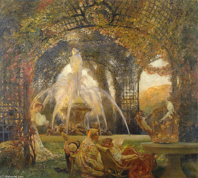 Wikioo.org – L'Encyclopédie des Beaux Arts - Peinture, Oeuvre de Gaston De La Touche - The Arbor