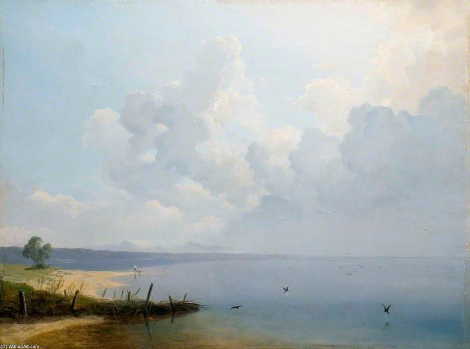 Wikioo.org - The Encyclopedia of Fine Arts - Painting, Artwork by August Albert Zimmermann - Lake Of Constance
