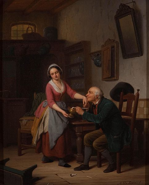 Wikioo.org – L'Encyclopédie des Beaux Arts - Peinture, Oeuvre de Basile De Loose - Oude Snoeper