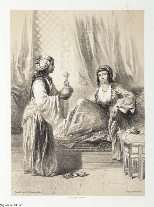 Wikioo.org - The Encyclopedia of Fine Arts - Painting, Artwork by Émile Prisse D'avennes - Characters, Costumes And Modes Of Life In The Valley Of The Nile