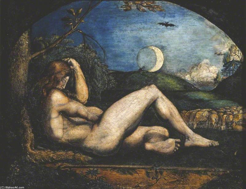 WikiOO.org - Encyclopedia of Fine Arts - Målning, konstverk George Richmond - Abel The Shepherd