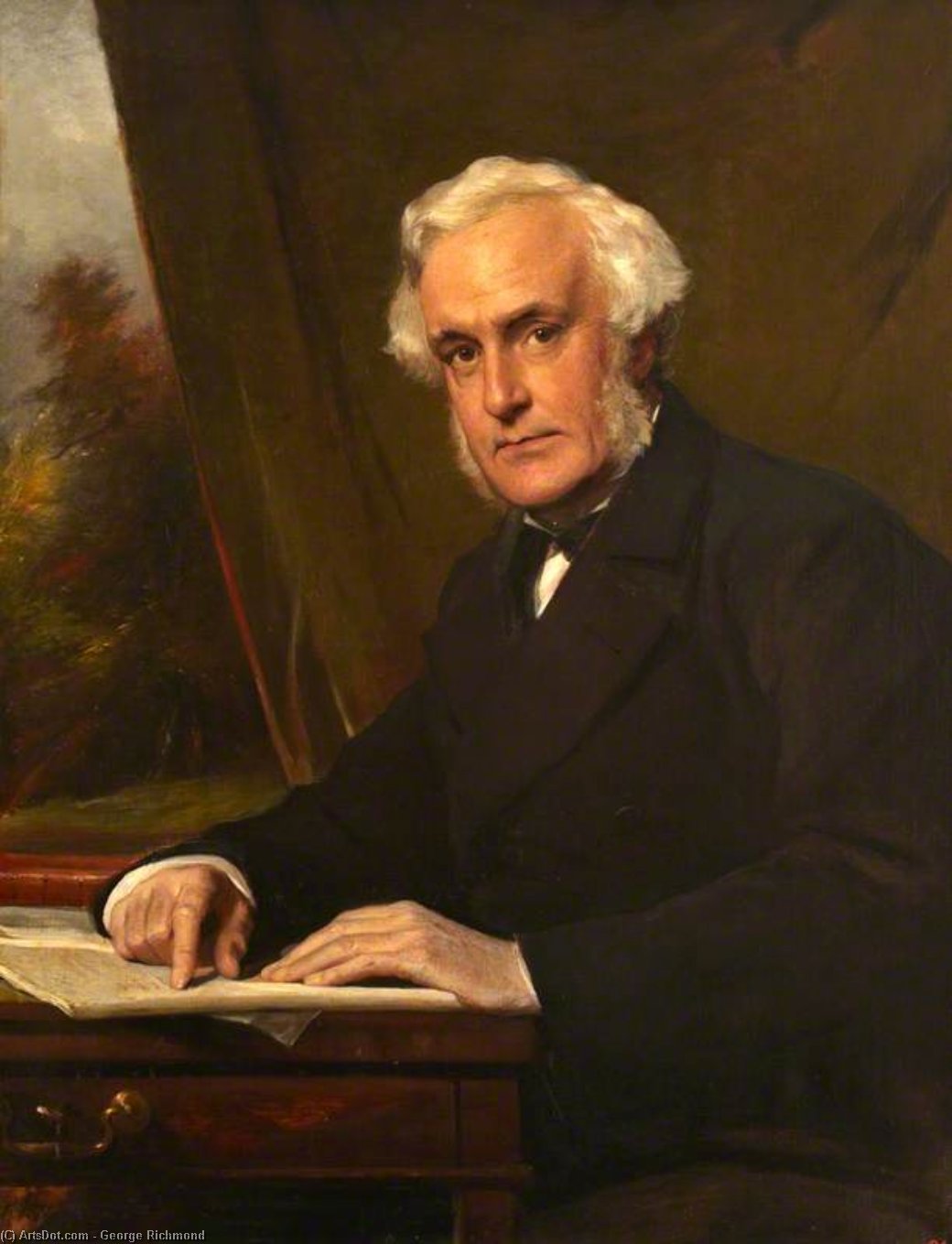 Wikioo.org - The Encyclopedia of Fine Arts - Painting, Artwork by George Richmond - Henry Hancock