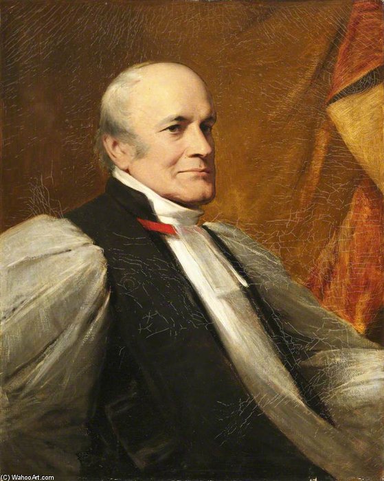 Wikioo.org - The Encyclopedia of Fine Arts - Painting, Artwork by George Richmond - Most Reverend Charles Thomas Longley, Dd, Archbishop Of Canterbury