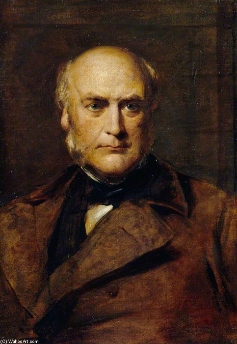 Wikioo.org - The Encyclopedia of Fine Arts - Painting, Artwork by George Richmond - Sir George Gilbert Scott