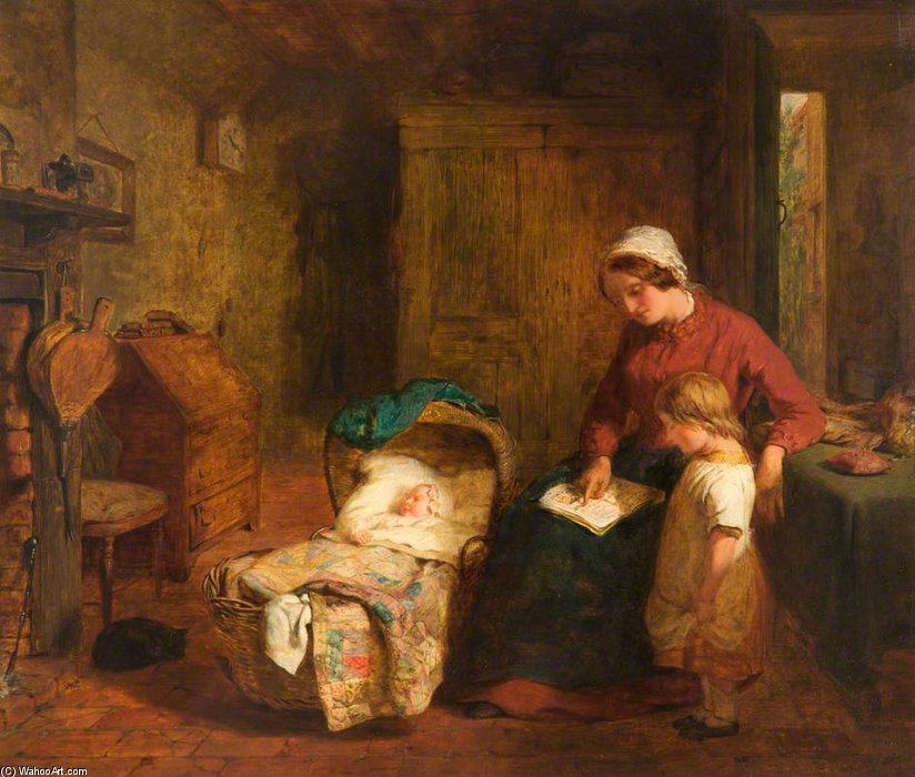 Wikioo.org - The Encyclopedia of Fine Arts - Painting, Artwork by George Smith - An Interior