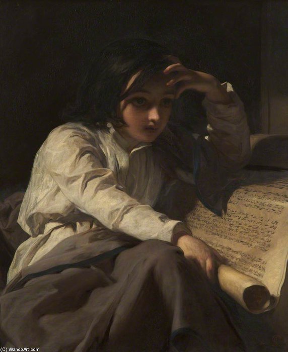 Wikioo.org - The Encyclopedia of Fine Arts - Painting, Artwork by James Sant - The Infant Timothy