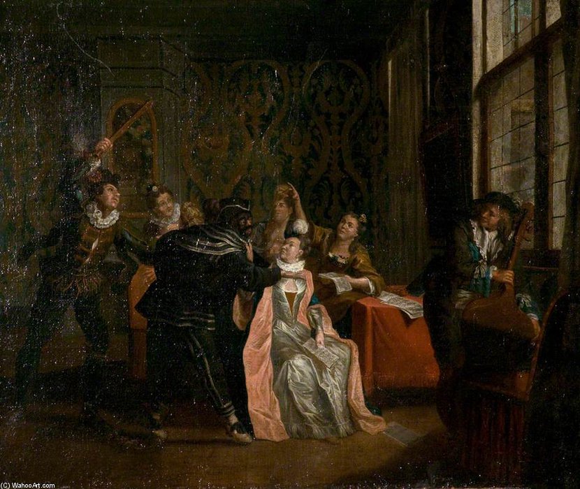 Wikioo.org - The Encyclopedia of Fine Arts - Painting, Artwork by Jan Josef Horemans The Elder - A Music Party