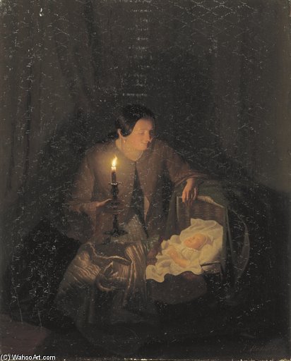 Wikioo.org - สารานุกรมวิจิตรศิลป์ - จิตรกรรม Johannes Rosierse - A Proud Mother