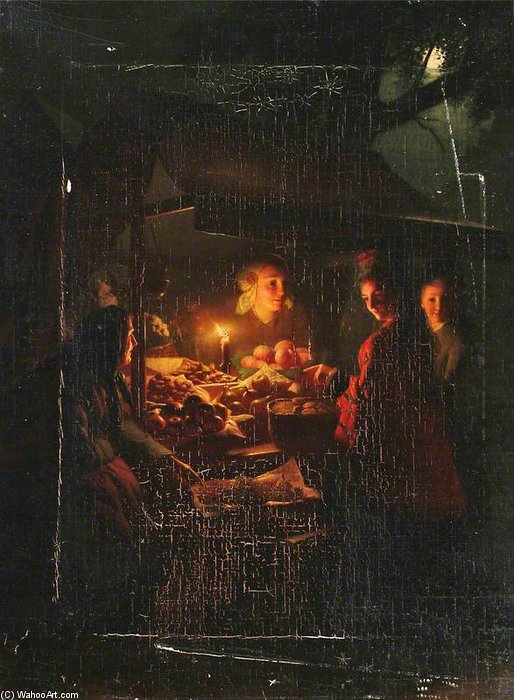 WikiOO.org - Енциклопедія образотворчого мистецтва - Живопис, Картини
 Johannes Rosierse - The Fruit Stall