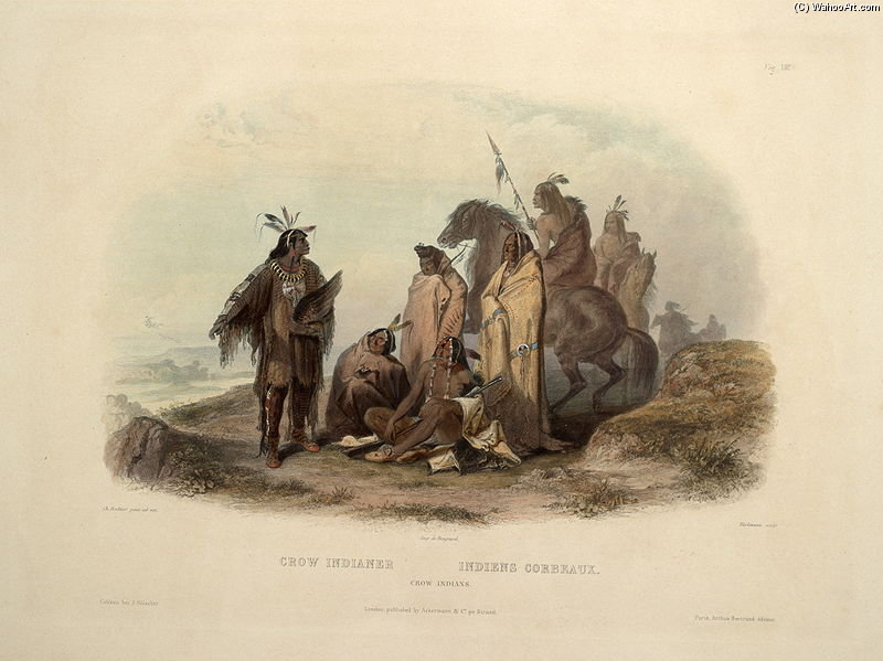 WikiOO.org - Encyclopedia of Fine Arts - Festés, Grafika Karl Bodmer - Crow Indians