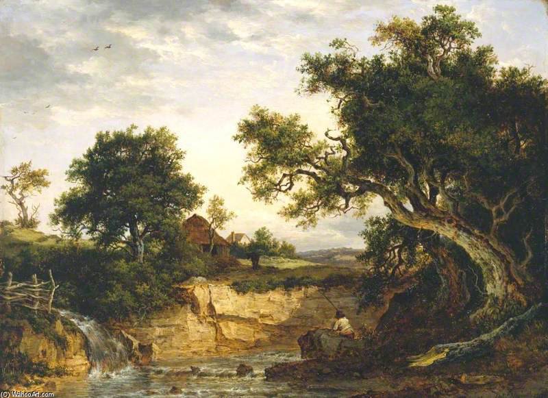Wikioo.org – L'Enciclopedia delle Belle Arti - Pittura, Opere di Patrick Nasmyth - Un paesaggio ( Nook del Angler )