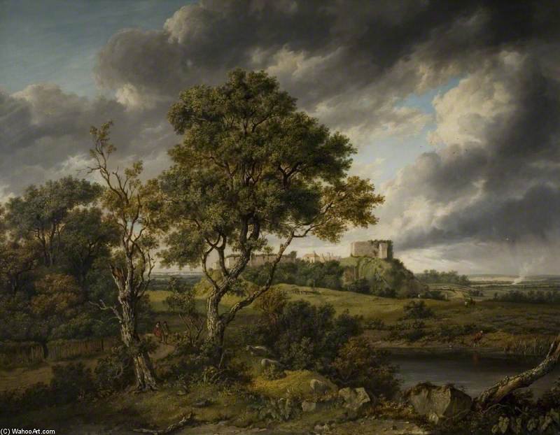 Wikioo.org - The Encyclopedia of Fine Arts - Painting, Artwork by Patrick Nasmyth - Carisbrooke Castle, Isle Of Wight