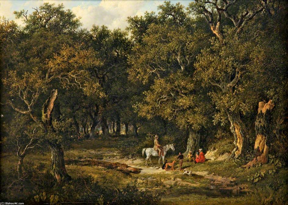Wikioo.org - The Encyclopedia of Fine Arts - Painting, Artwork by Patrick Nasmyth - Forest Scene