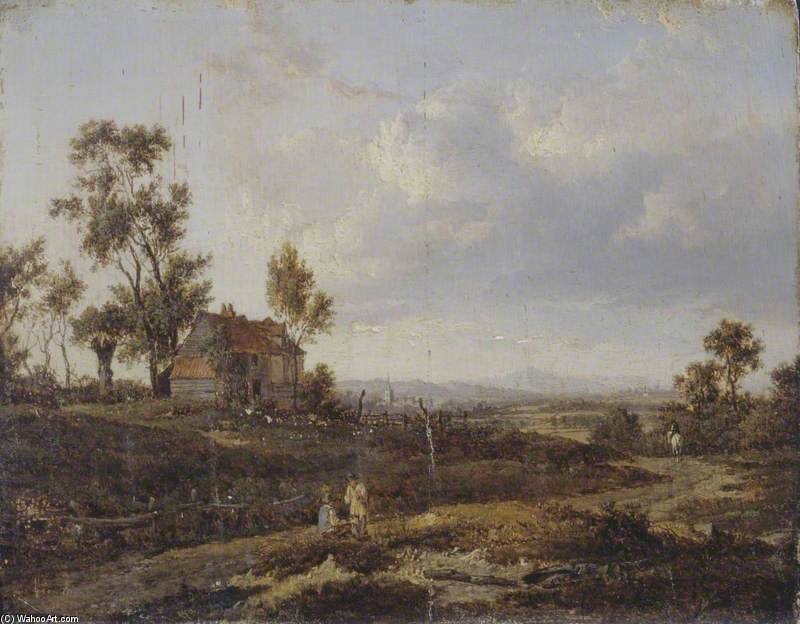 Wikioo.org - The Encyclopedia of Fine Arts - Painting, Artwork by Patrick Nasmyth - Landscape With A Cottage