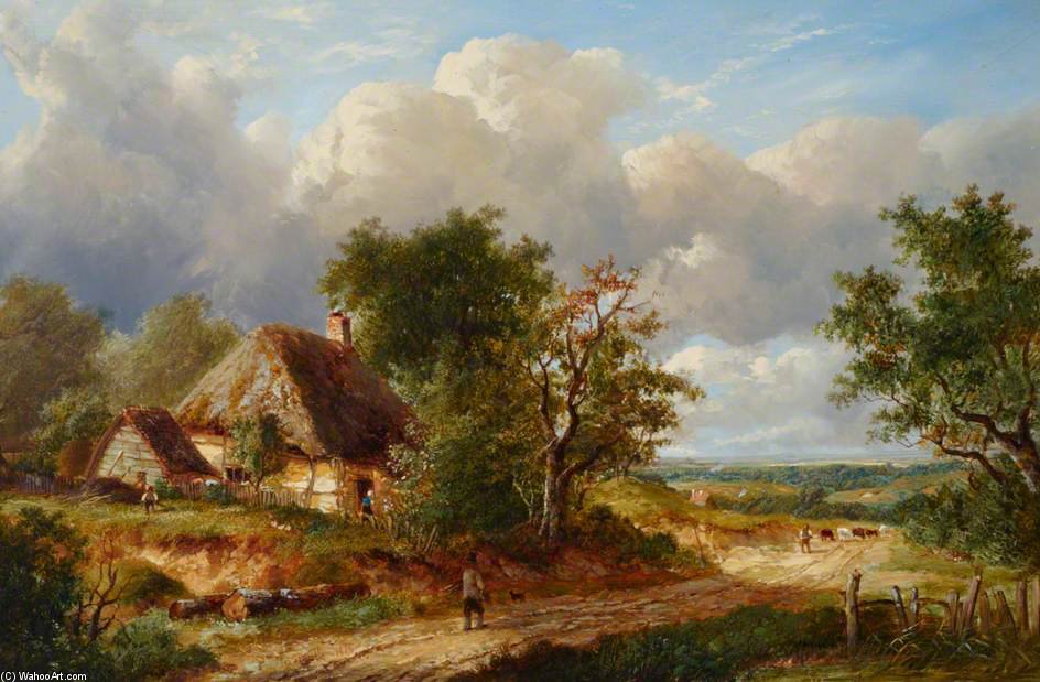 Wikioo.org - The Encyclopedia of Fine Arts - Painting, Artwork by Patrick Nasmyth - Rural Scene