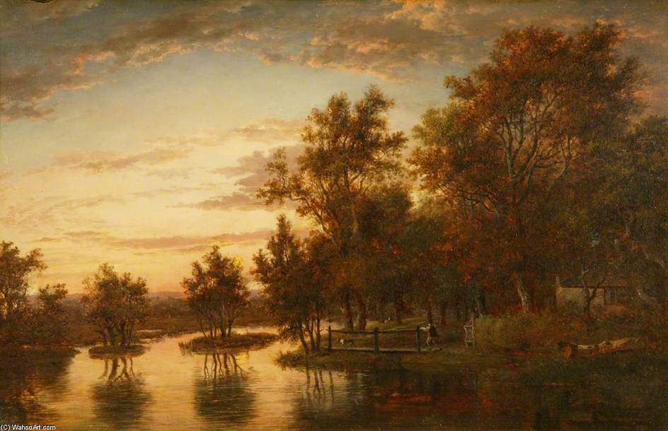 Wikioo.org - The Encyclopedia of Fine Arts - Painting, Artwork by Patrick Nasmyth - Sonning On The Thames