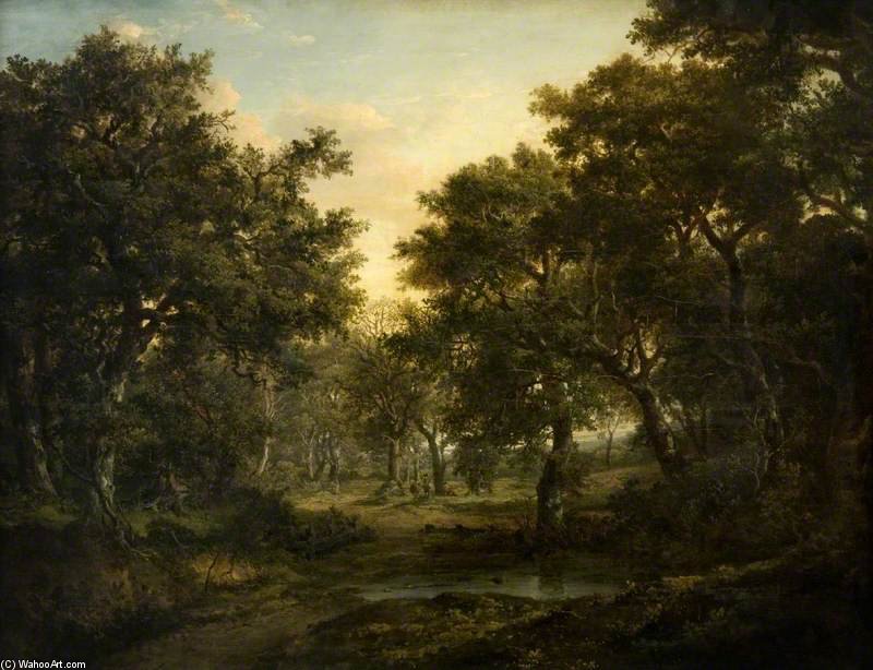 WikiOO.org - Encyclopedia of Fine Arts - Maľba, Artwork Patrick Nasmyth - The Edge Of The Wood