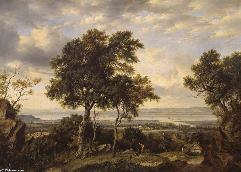Wikioo.org - The Encyclopedia of Fine Arts - Painting, Artwork by Patrick Nasmyth - The Severn Off Portishead