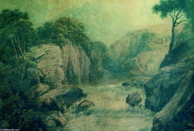 WikiOO.org - Encyclopedia of Fine Arts - Maľba, Artwork Patrick Nasmyth - The Waterfall