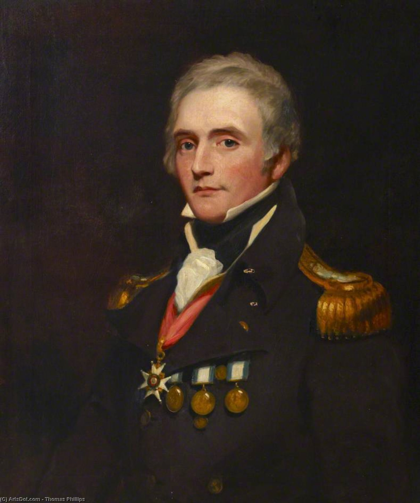 Wikioo.org - The Encyclopedia of Fine Arts - Painting, Artwork by Thomas Phillips - Captain Sir Edward Berry