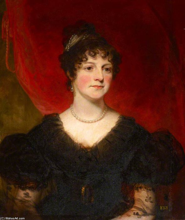 WikiOO.org - Encyclopedia of Fine Arts - Maalaus, taideteos Thomas Phillips - Harriet Bruhl, Lady Polwarth