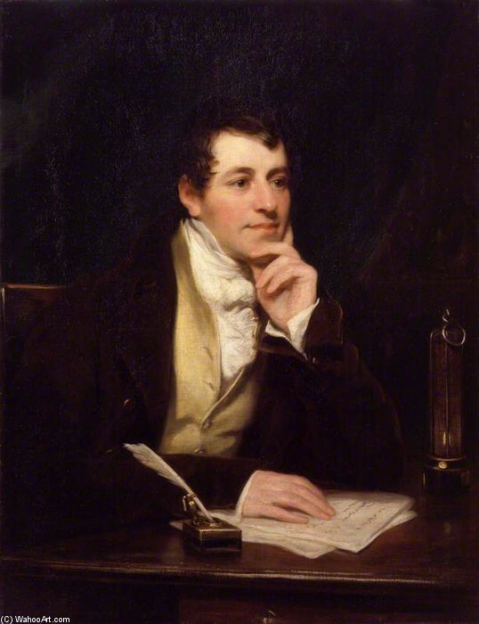Wikioo.org - The Encyclopedia of Fine Arts - Painting, Artwork by Thomas Phillips - Sir Humphry Davy, Bt