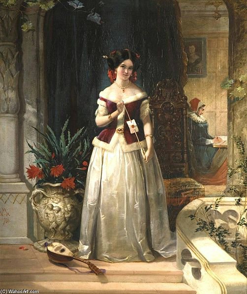 Wikioo.org - The Encyclopedia of Fine Arts - Painting, Artwork by William Knight Keeling - Love's Messenger -
