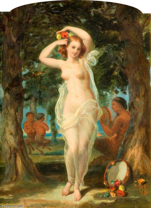 Wikioo.org - The Encyclopedia of Fine Arts - Painting, Artwork by William Knight Keeling - The Wood Nymph