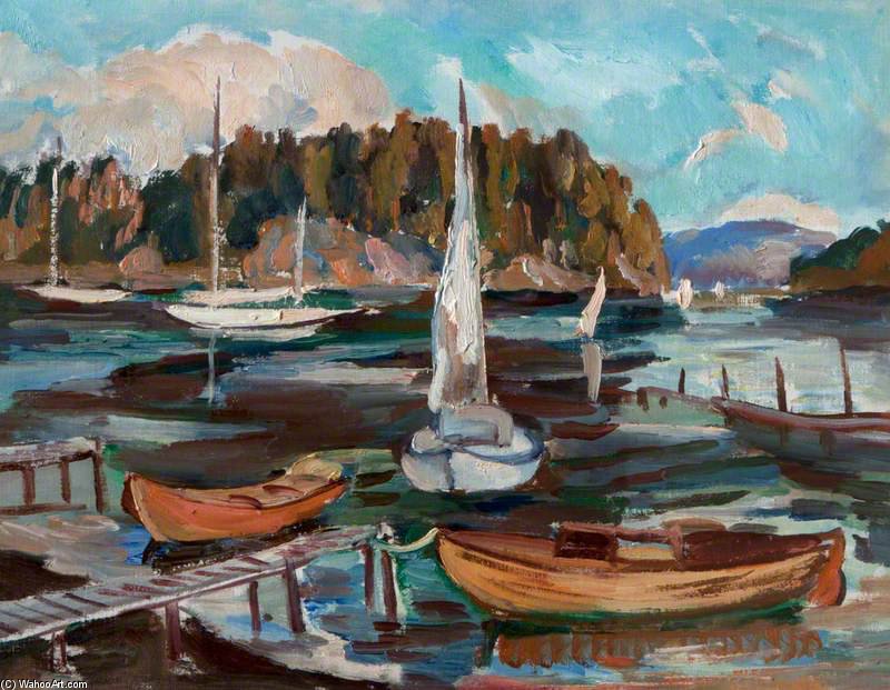 Wikioo.org - The Encyclopedia of Fine Arts - Painting, Artwork by William Mactaggart - Evening, Oslofjord