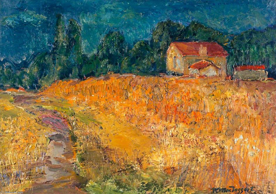 Wikioo.org - The Encyclopedia of Fine Arts - Painting, Artwork by William Mactaggart - Fields At Pontarme