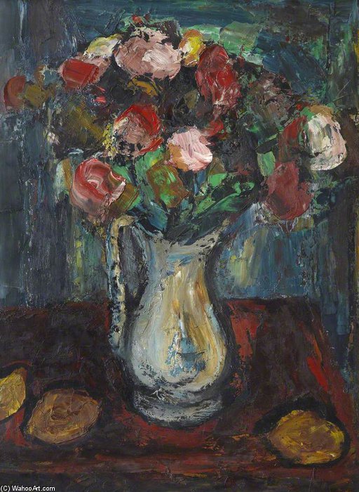 WikiOO.org - Encyclopedia of Fine Arts - Malba, Artwork William Mactaggart - Flowers For Fanny
