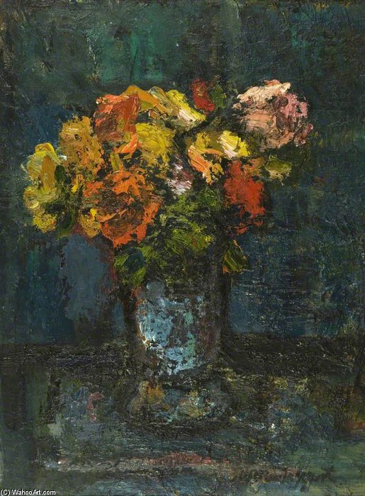 WikiOO.org - Encyclopedia of Fine Arts - Maľba, Artwork William Mactaggart - Roses