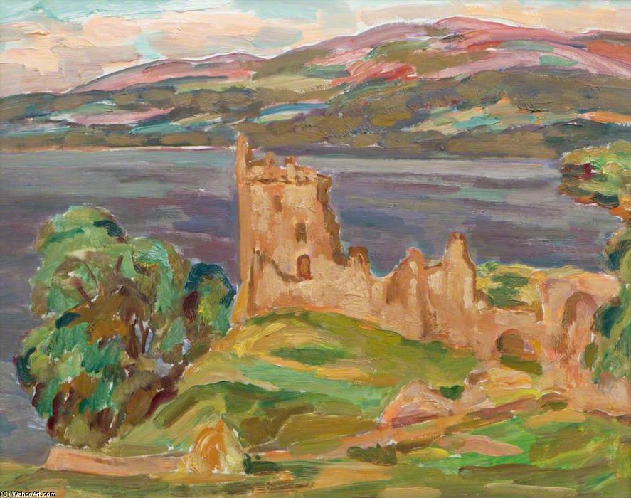 WikiOO.org - Enciclopédia das Belas Artes - Pintura, Arte por William Mactaggart - Urquhart Castle