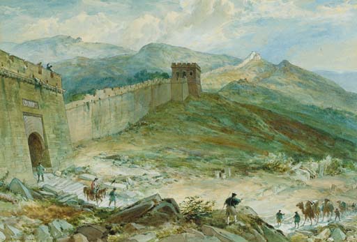 WikiOO.org - Encyclopedia of Fine Arts - Schilderen, Artwork William Simpson - The Great Wall Of China
