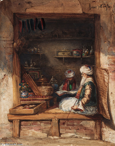 Wikioo.org - The Encyclopedia of Fine Arts - Painting, Artwork by William Wyld - An Oriental Bazaar