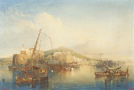Wikioo.org - The Encyclopedia of Fine Arts - Painting, Artwork by William Wyld - View Of Naples
