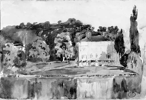 WikiOO.org - Encyclopedia of Fine Arts - Maleri, Artwork Paul Huet - The Chateau At Follembray