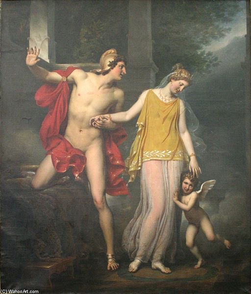 Wikioo.org – L'Enciclopedia delle Belle Arti - Pittura, Opere di Paulin Jean Baptiste Guerin - Anchise Et Venere