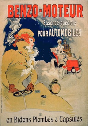 Wikioo.org - สารานุกรมวิจิตรศิลป์ - จิตรกรรม Jules Cheret - Poster Advertising 'benzo-moteur'