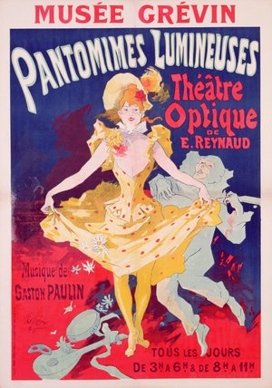WikiOO.org - Εγκυκλοπαίδεια Καλών Τεχνών - Ζωγραφική, έργα τέχνης Jules Cheret - Poster Advertising 'pantomimes Lumineuses'
