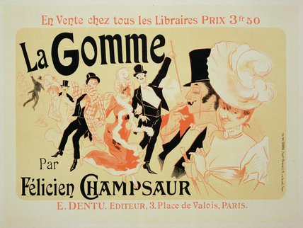 WikiOO.org - Encyclopedia of Fine Arts - Lukisan, Artwork Jules Cheret - Reproduction Of A Poster Advertising 'la Gomme'