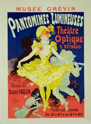 Wikioo.org - Bách khoa toàn thư về mỹ thuật - Vẽ tranh, Tác phẩm nghệ thuật Jules Cheret - Reproduction Of A Poster Advertising 'pantomimes'