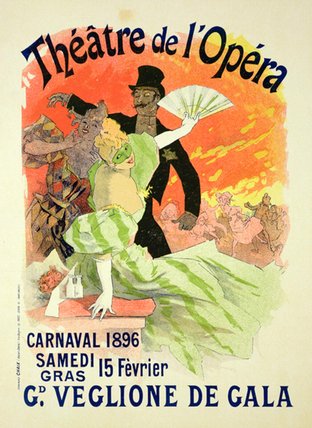 WikiOO.org - Εγκυκλοπαίδεια Καλών Τεχνών - Ζωγραφική, έργα τέχνης Jules Cheret - Reproduction Of A Poster Advertising
