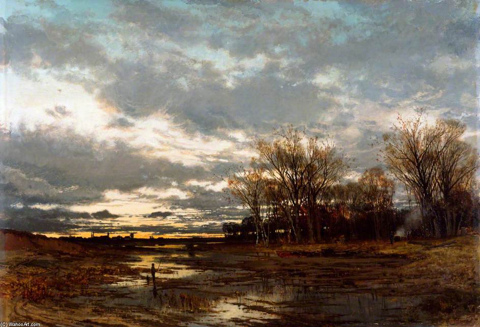 Wikioo.org - The Encyclopedia of Fine Arts - Painting, Artwork by Karl Heffner - Landscape, Evening