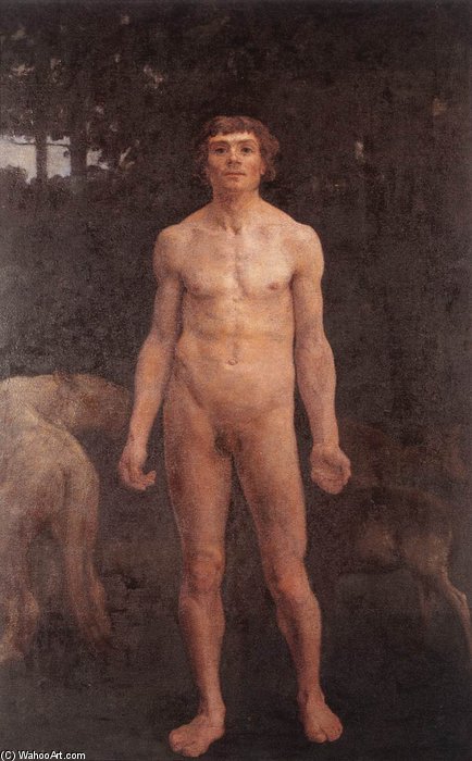 Wikioo.org - The Encyclopedia of Fine Arts - Painting, Artwork by Karoly Ferenczy - Adam