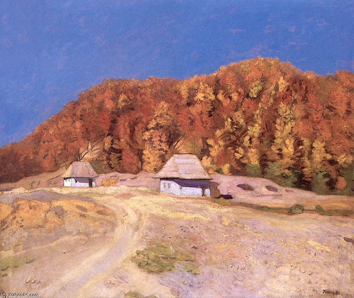WikiOO.org - Енциклопедия за изящни изкуства - Живопис, Произведения на изкуството Karoly Ferenczy - Beech Forest